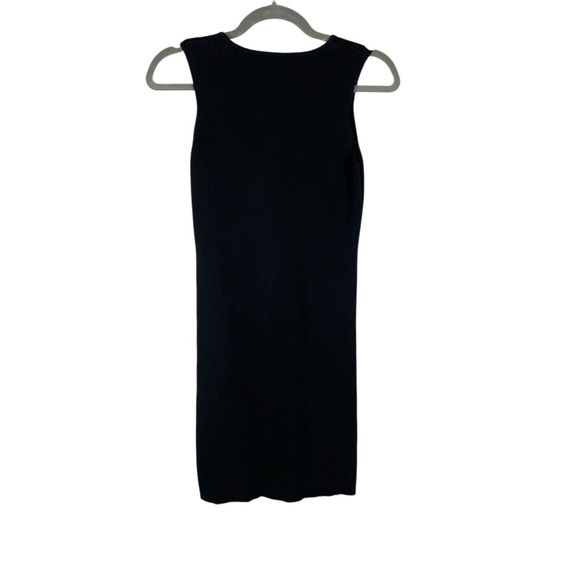 SNDYS Revolve Everyday Black Ribbed Sleeveless Bodycon Midi Dress Size S - Picture 2 of 5